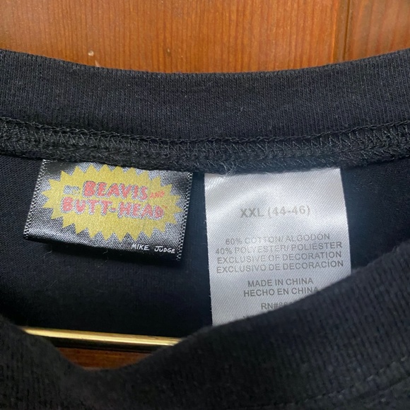 MTV Beavis and Butt-Head Xmas Black T-Shirt - Picture 4 of 5